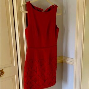 Elegant Red Sleeveless Dress